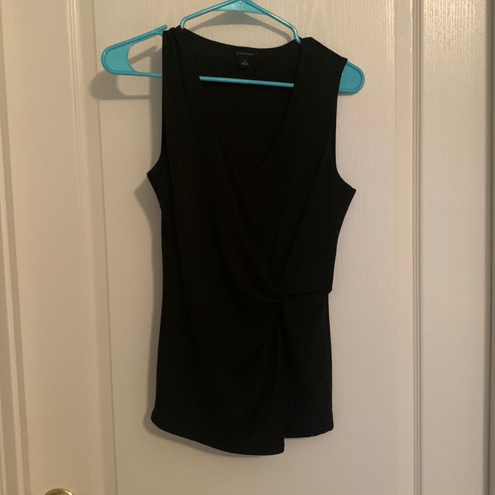 ann taylor work tank top knotted